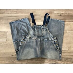 Cider Denim Wide Leg Overalls Womens 1XL Adjustable Straps new with tags
